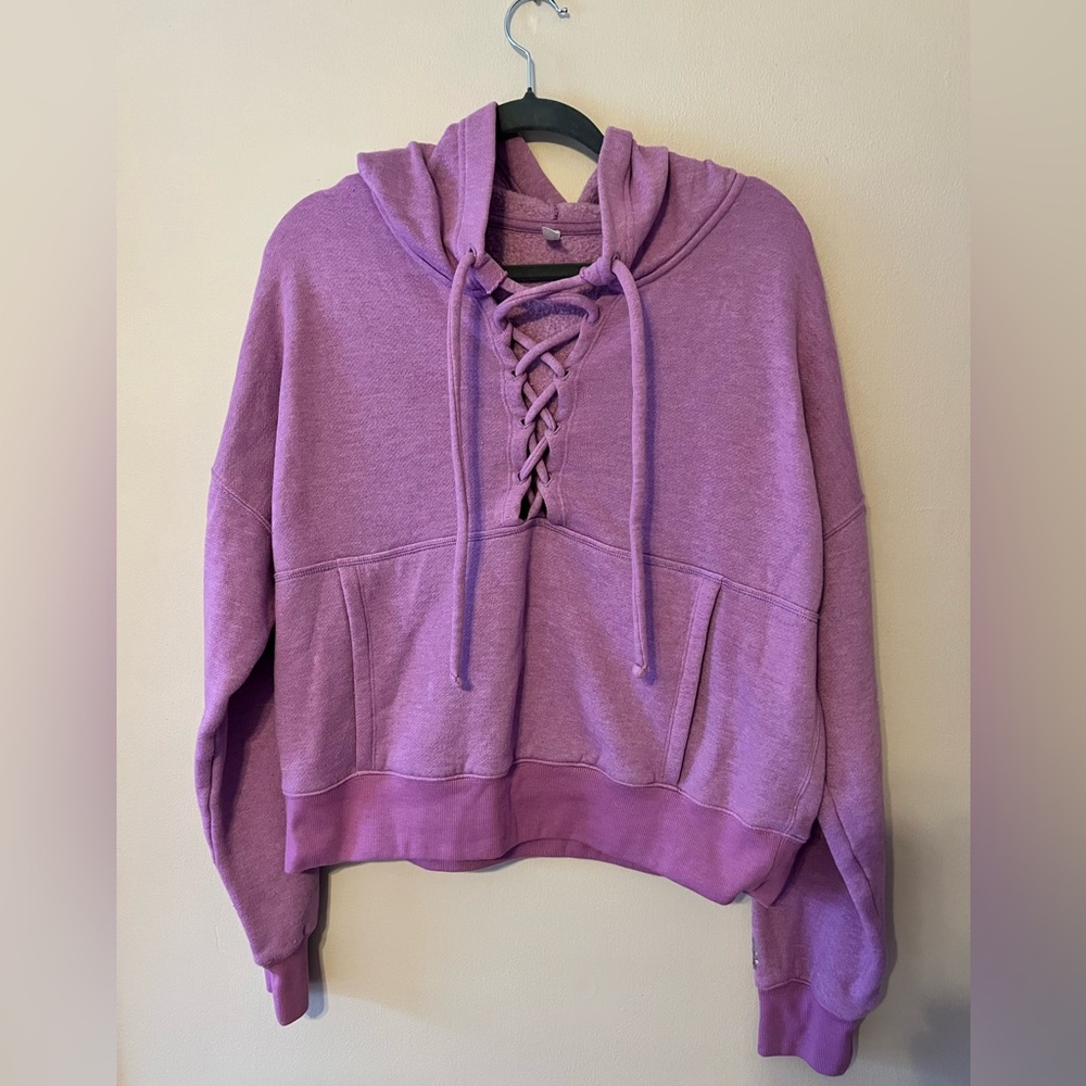 Free Prople Movement Lace-Up Hoodie